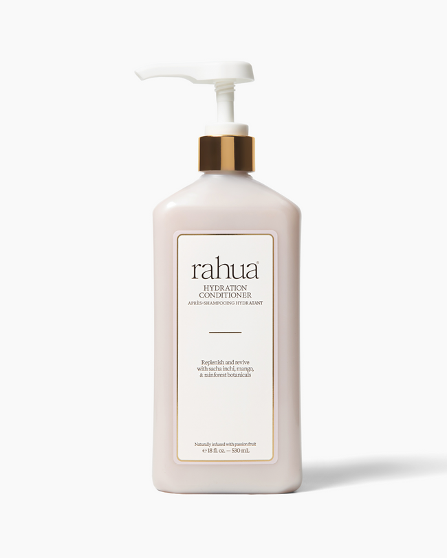Rahua hydration conditioner bottle on a white background|variant:18-oz