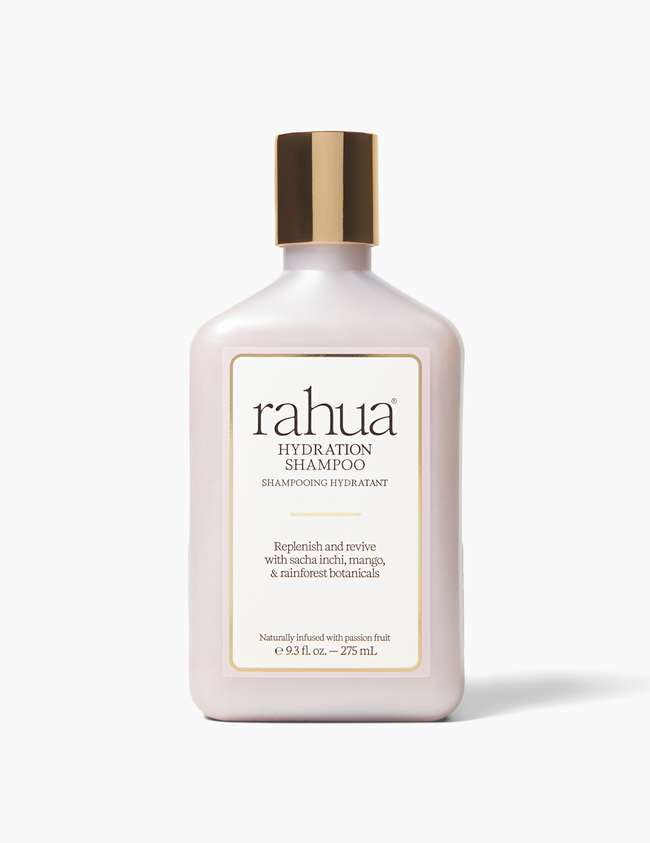 Bottle of rahua hydration shampoo on a white background|variant:93-oz