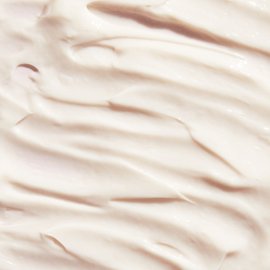 gif of a wooden comb swiping through product on a flat surface rahua hydration hair mask texture shot of light pink product|variant:4-oz