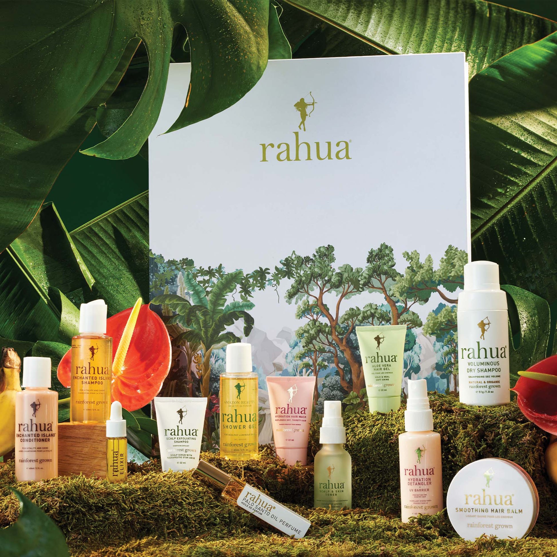 rahua advent calendar with green carnauba leaves